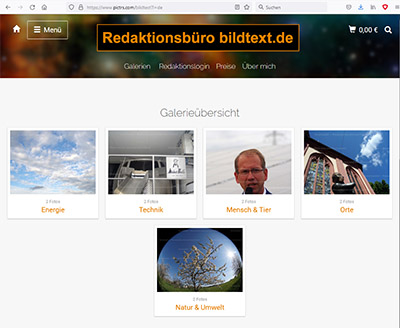 Bilder-Verkaufsgalerie für Medien